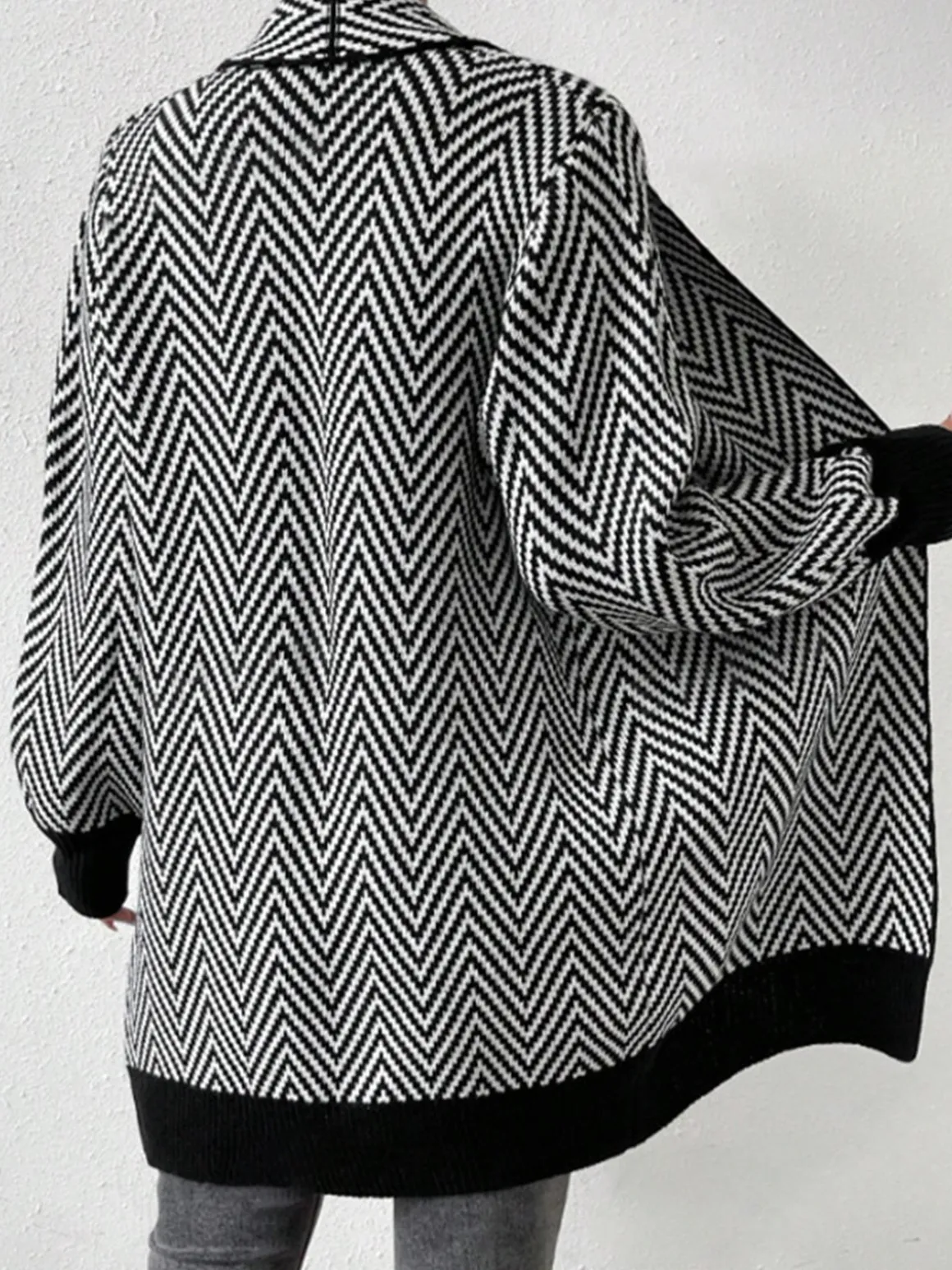 Vintage Chevron Knit Outerwear