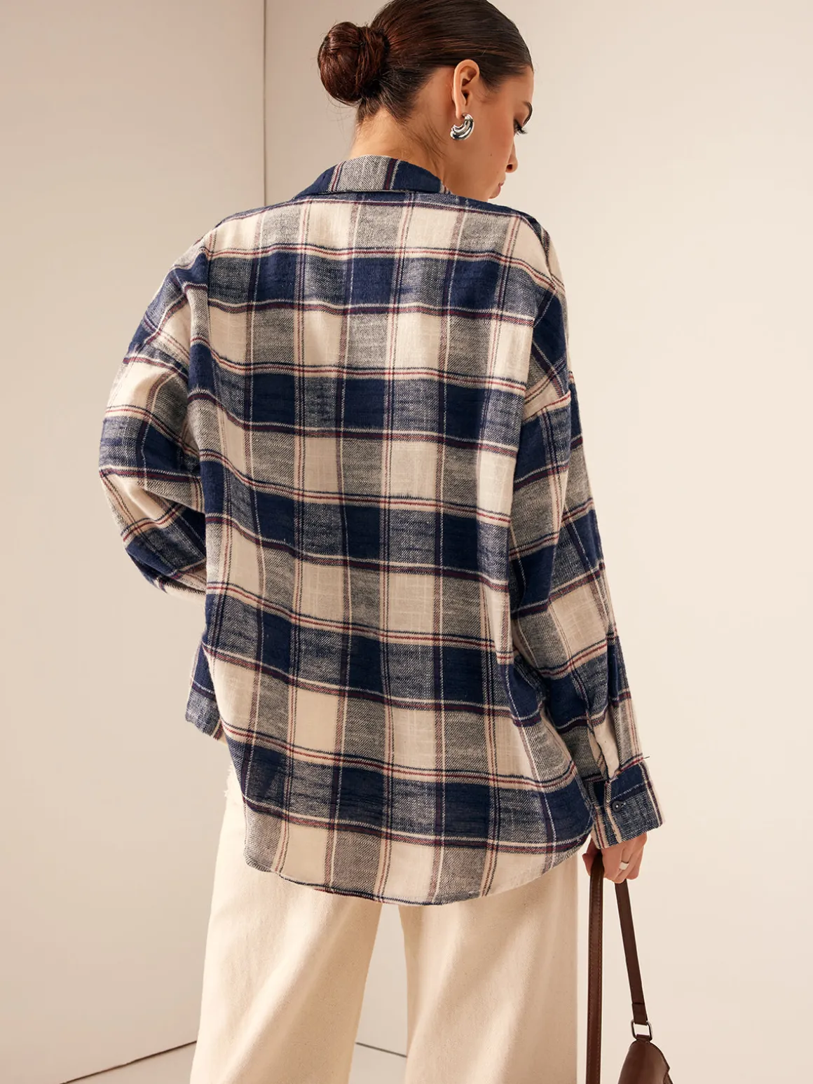Vintage Cotton Plaid Polo Shirt