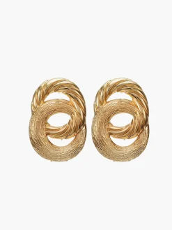 Vintage Cross Circular Drop Earrings