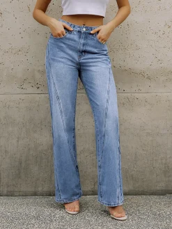 Vintage Denim Straight Leg Pants