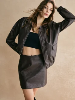 Vintage Faux Leather Jacket