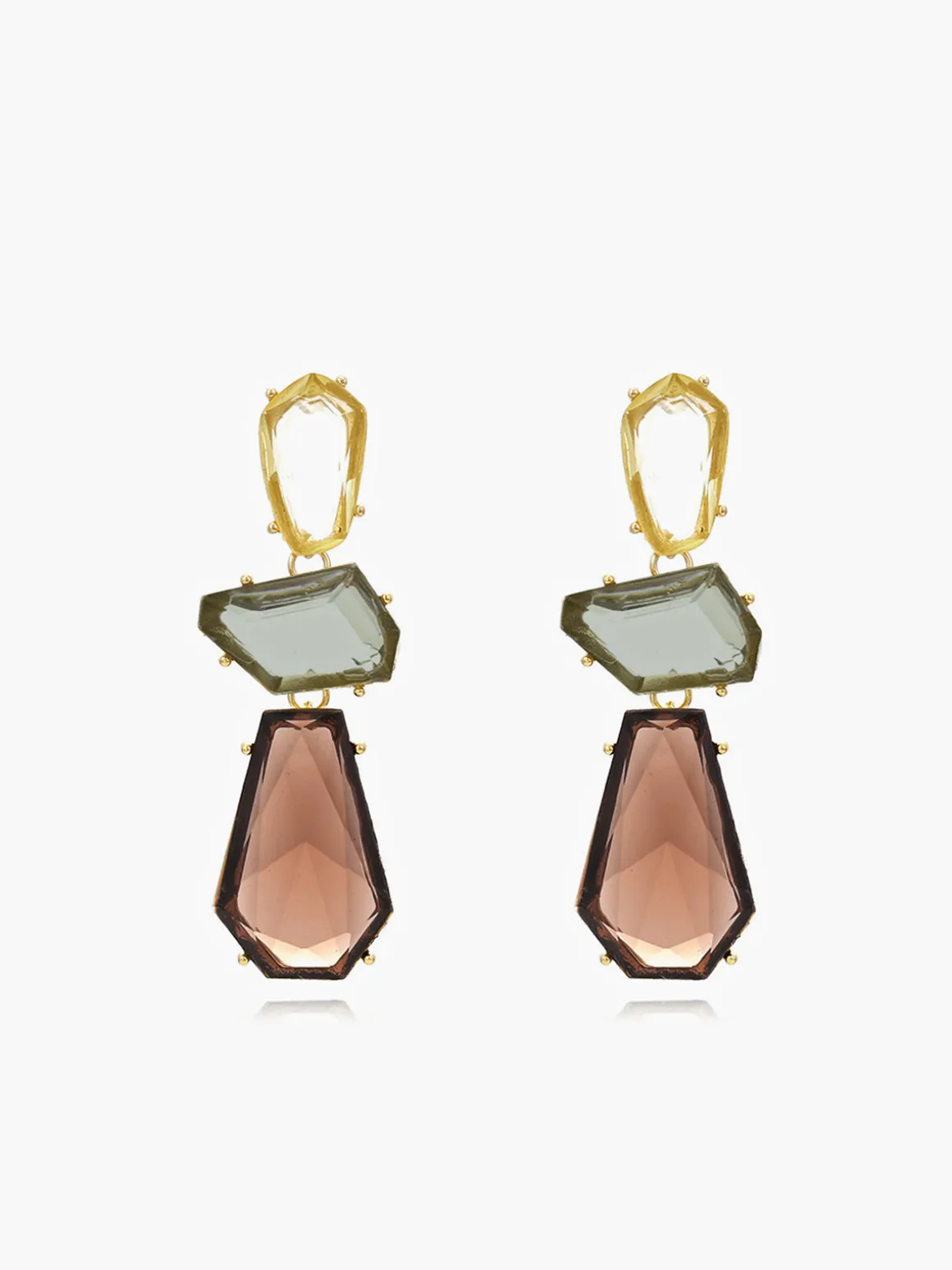 Vintage Geometric Drop Earrings