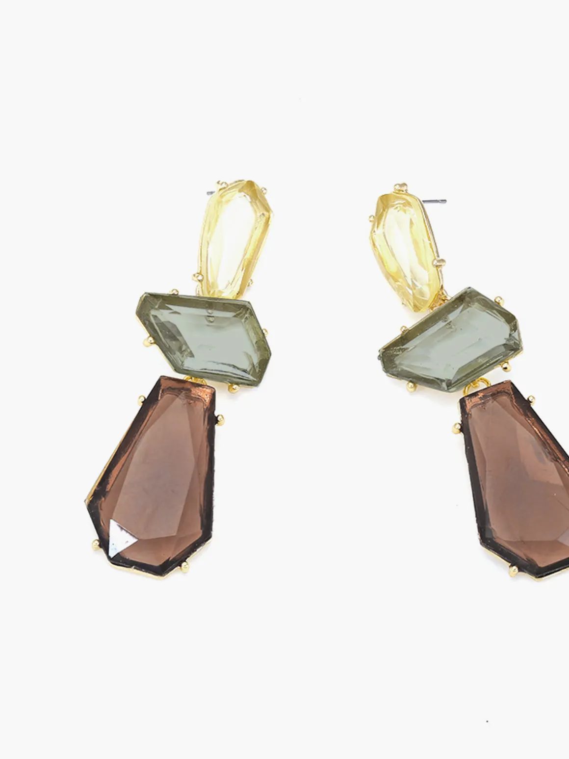 Vintage Geometric Drop Earrings