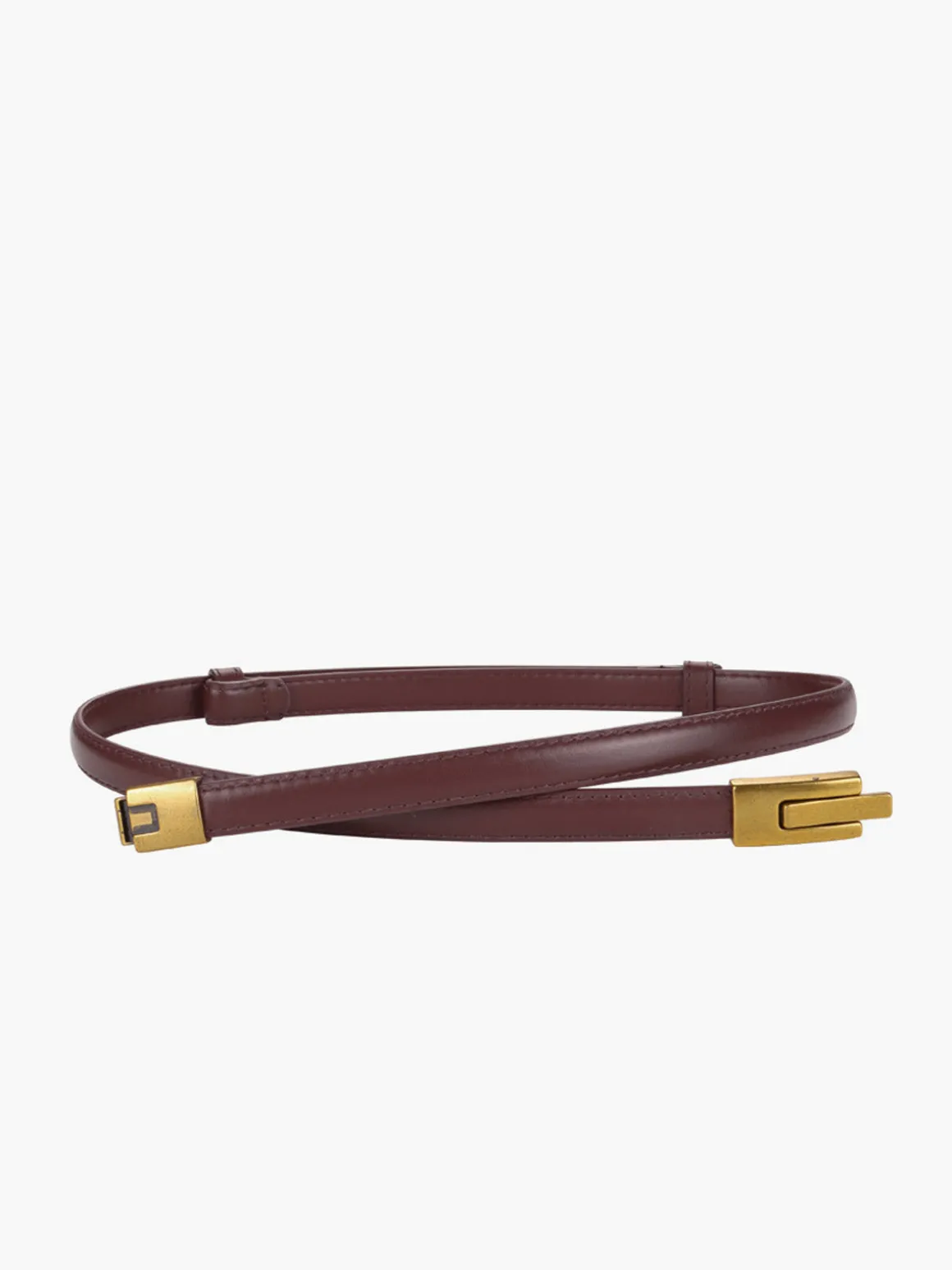 Vintage Magnet Closure Slim Belt
