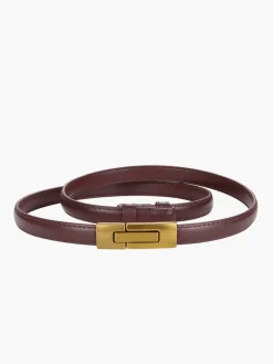 Vintage Magnet Closure Slim Belt