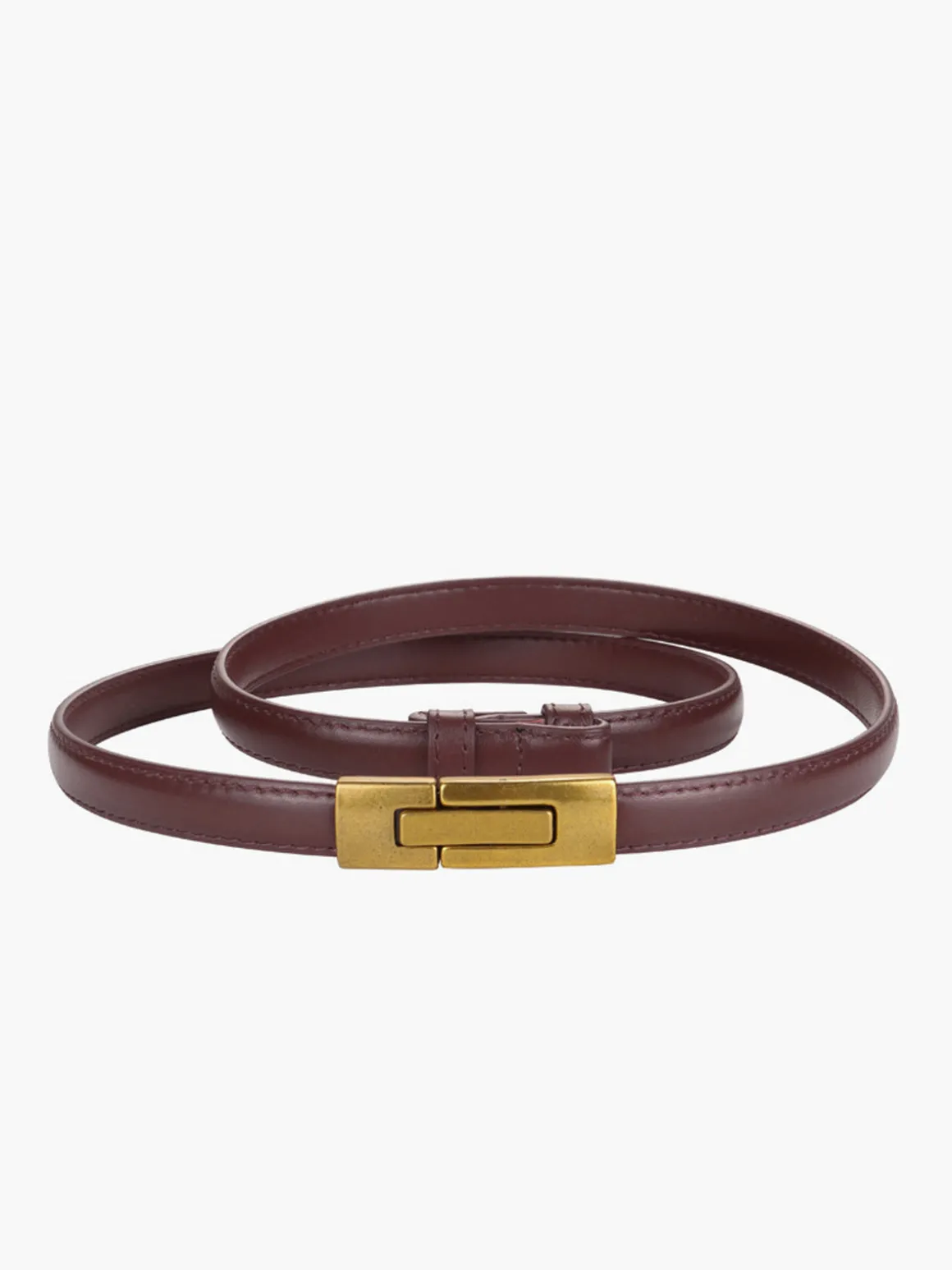 Vintage Magnet Closure Slim Belt