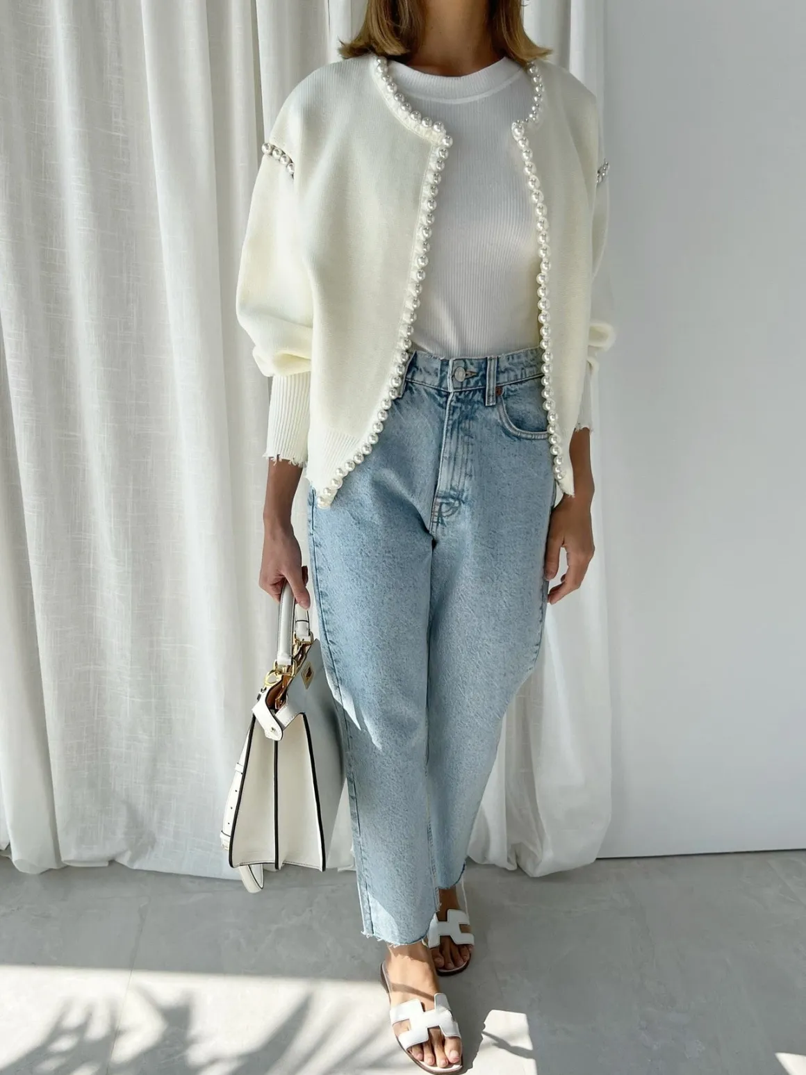 Vintage Pearl Edge Cardigan
