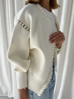Vintage Pearl Edge Cardigan