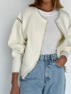 Vintage Pearl Edge Cardigan