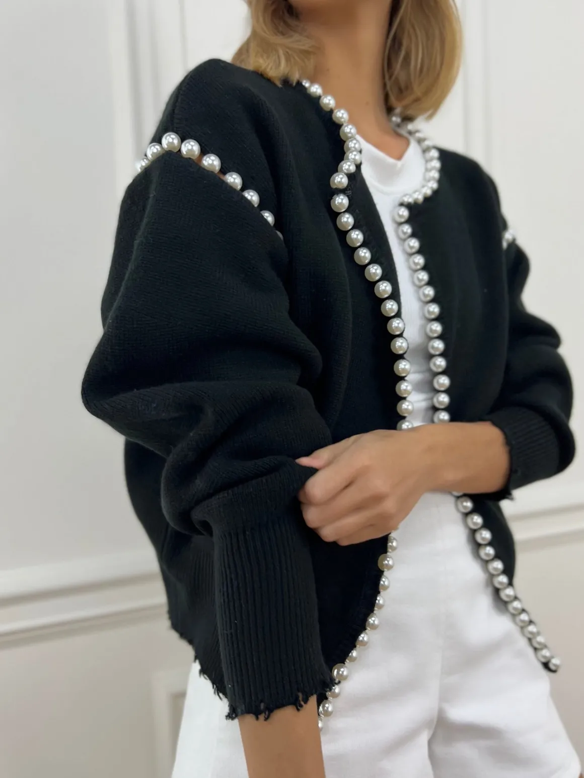 Vintage Pearl Edge Cardigan