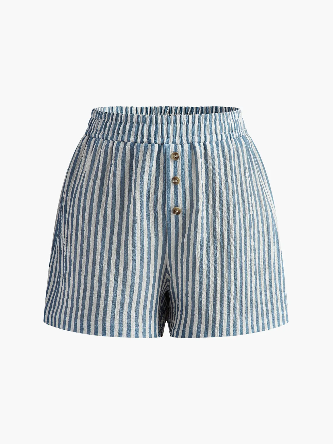 Vintage Pinstripe Button Shorts