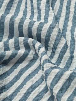 Vintage Pinstripe Button Shorts