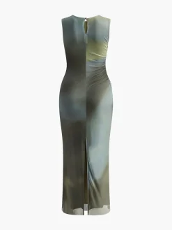Vintage Pleated Tulle Dress
