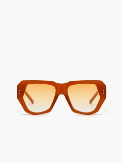 Vintage Polygon Cat Eye Rivets Sunglasses