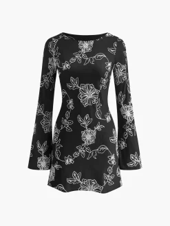 Vintage Pure Cotton Jacquard Dress