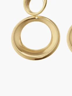 Vintage Round  Bold Pendant Earrings
