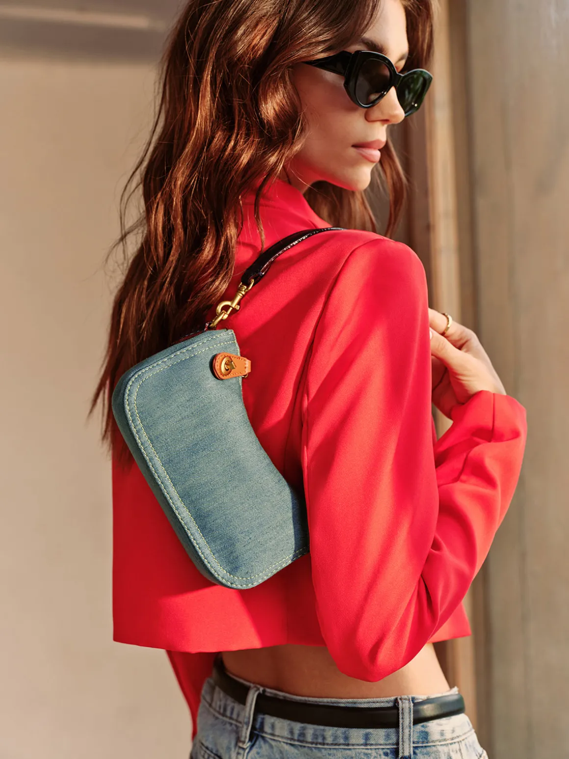 Vintage Small Zipper Armpit Bag