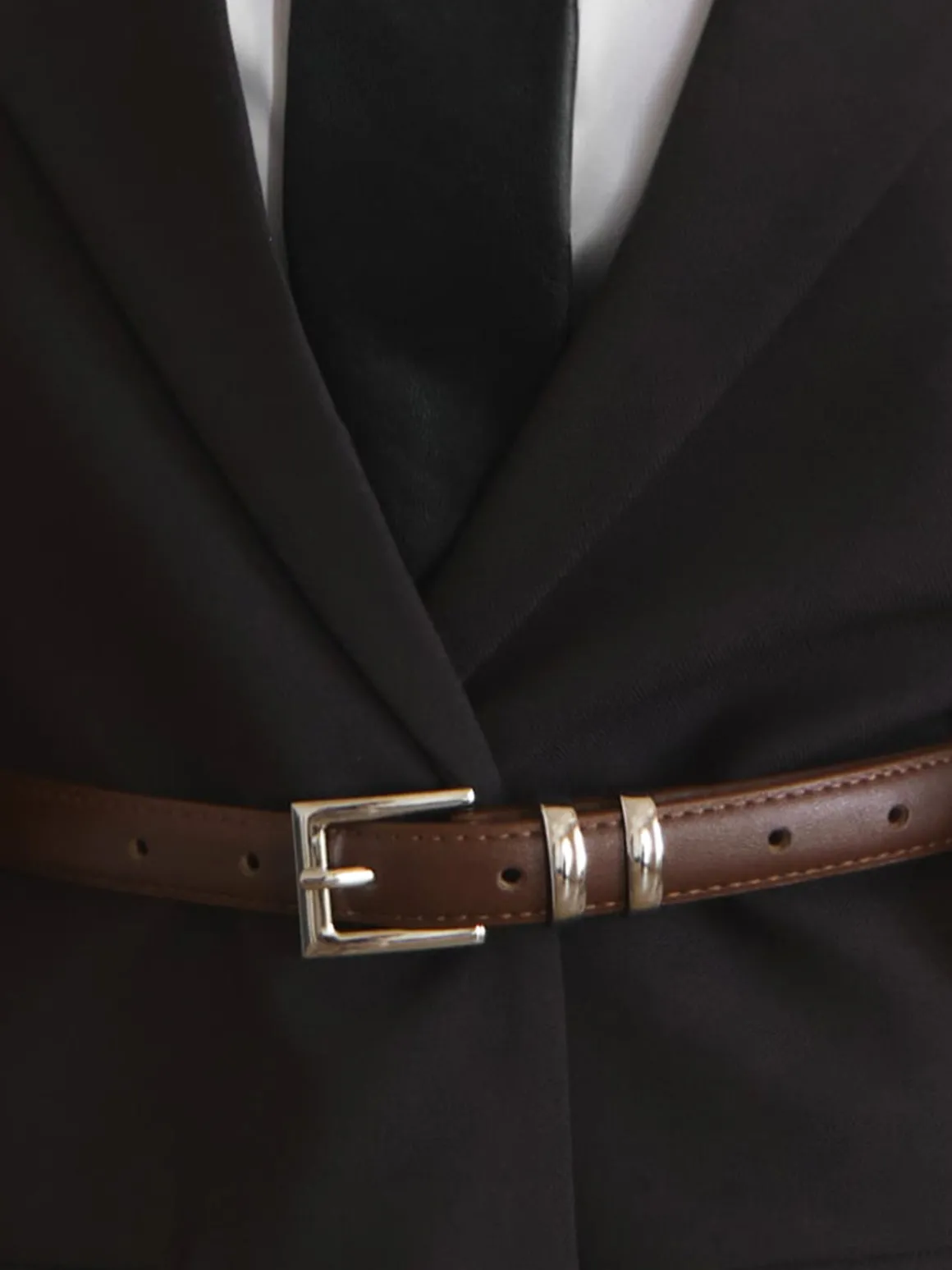 Vintage Soft Buckle Slim Belt