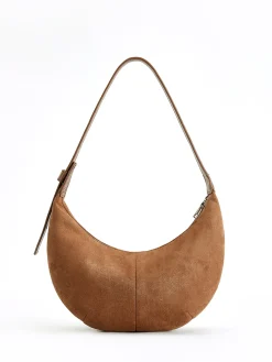 Vintage Soft-Buckle Crescent Bag