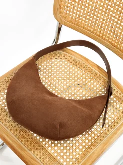 Vintage Soft-Buckle Crescent Bag