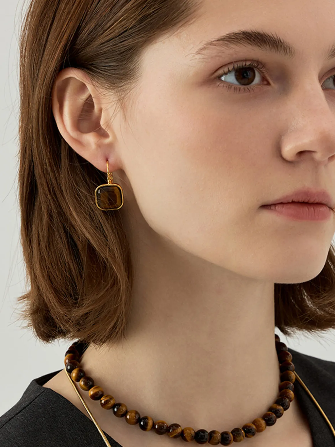 Vintage Square French Hook Earrings