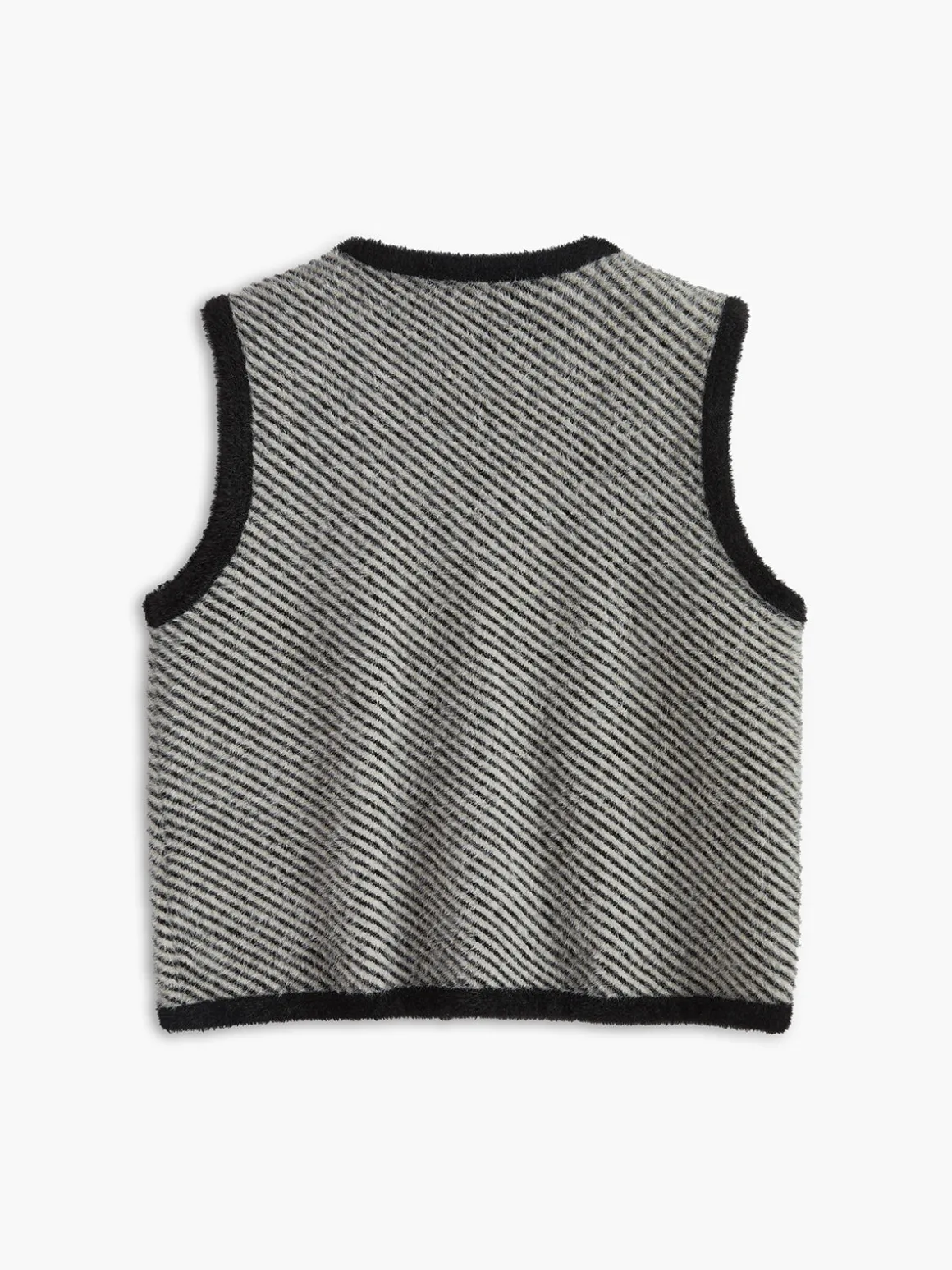 Vintage V-Neck Metal Button Sweater Vest