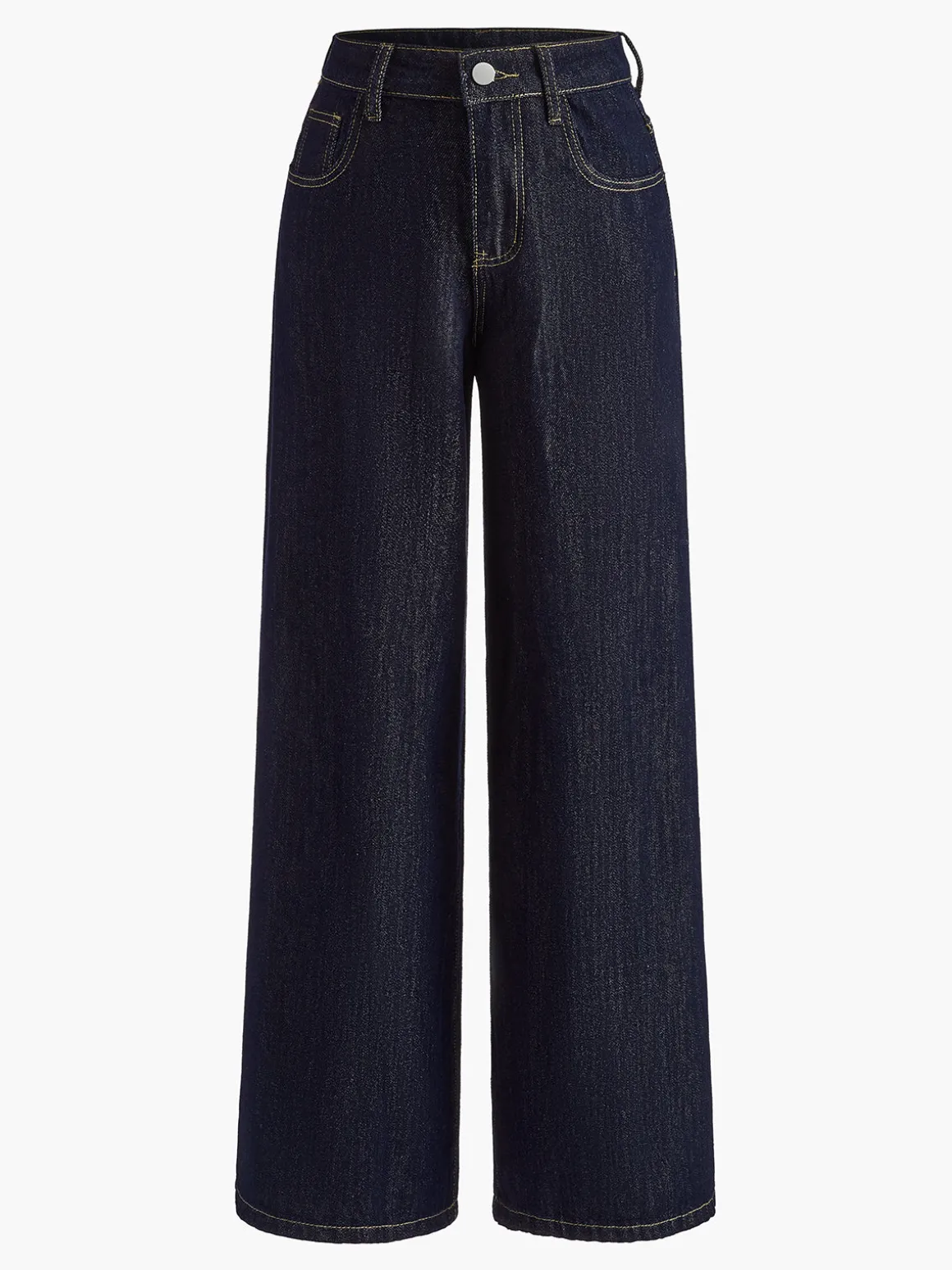 Vintage Wide-Leg Denim Pants