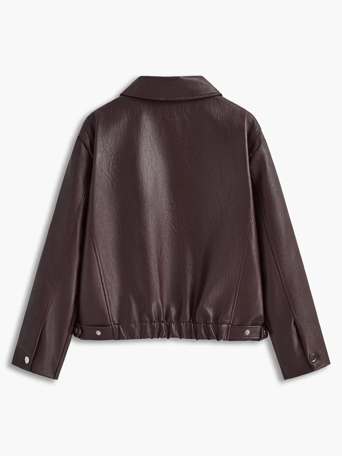 Vintage Zipper Faux Leather Jacket