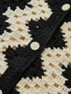 V-Neck Chevron Breasted Cardigan