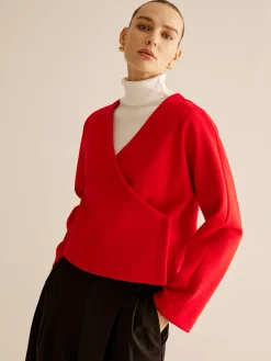V-Neck Criss Cross Jacket