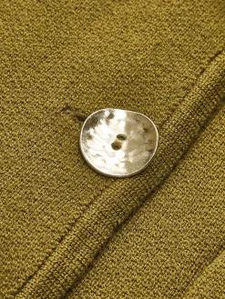 V-Neck Metal-Breasted Jersey Vest
