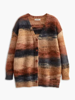 V-Neck Ombre Oversized Cardigan