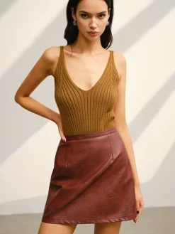 V-Neck Ribbed Sweater Co-ords