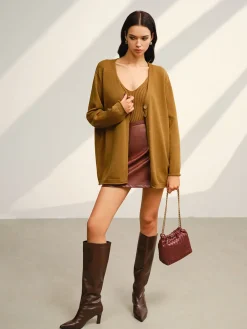 V-Neck Ribbed Sweater Co-ords