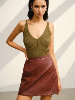 V-Neck Ribbed Sweater Co-ords
