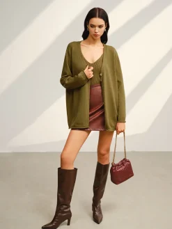V-Neck Ribbed Sweater Co-ords