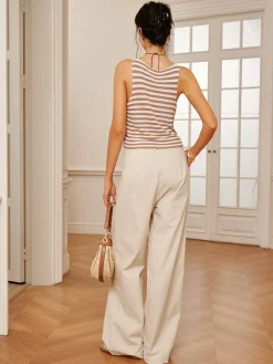 V-Neck Striped Sweater Vest
