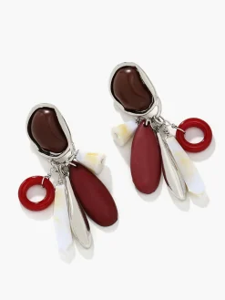 Water Drop Stone Tassel Earrings