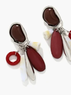Water Drop Stone Tassel Earrings
