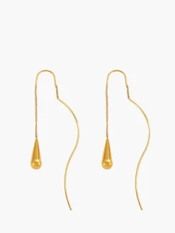 Water Drop Tassel Earrings