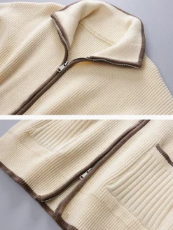 Weekend Loaf Zip Collared Cardigan
