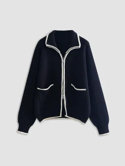 Weekend Loaf Zip Collared Cardigan