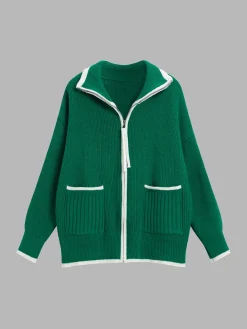 Weekend Loaf Zip Collared Cardigan