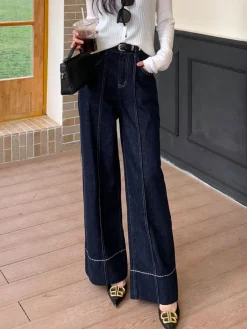 Wide Leg Denim Jeans