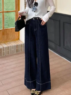 Wide Leg Denim Jeans