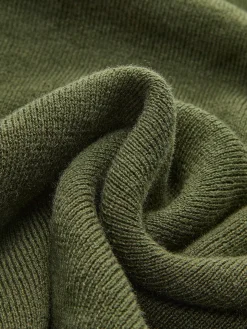 Wool-Blend Asymmetrical Neck Knit Top