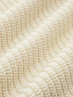 Wool-Blend Bell Sleeve Crop Shift Sweater