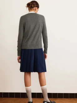 Wool-Blend Breasted Cardigan