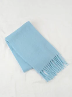 Wool-Blend Minimalist Tassel Scarf