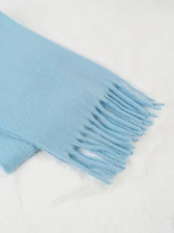 Wool-Blend Minimalist Tassel Scarf
